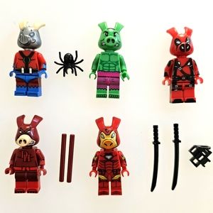 Lot of 5 Lego Compatible Marvel Super Heroes Avengers Ham Minifigures Minifigs